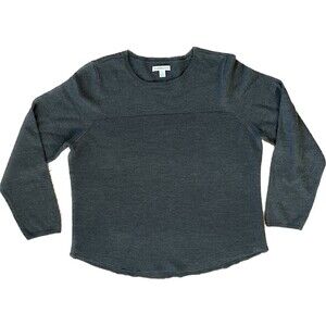 Croft & Barrow | Dark Gray Ribbed Crewneck Sweater | Large